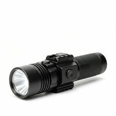 High-Powered Tactical Flashlight Ready for Action