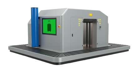 Isolated Airport Security Scanner