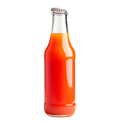 Bottle of Orange Juice Isolated on Transparent Background