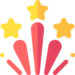 fireworks illustration on a white background    