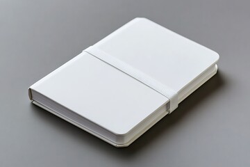 Fototapeta premium Blank White Notebook Mockup for Branding Design