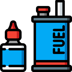 fuel illustration on a white background    