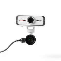 webcam on white background