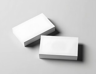 Minimalist blank logo mockup on white business card