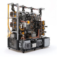 Fototapeta premium Modular Tech Machine with Studio Shot.