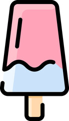 ice pop illustration on a white background    