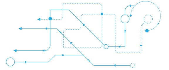 Vectors Abstract connecting lines and dots., Social networking, network connection and global communication technology background