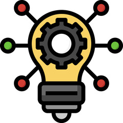 intelligence illustration on a white background    