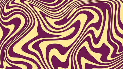 Obraz premium Yellow and purple fluid wave pattern abstract background illustration