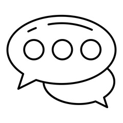 Speech Bubble line icon