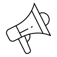 Megaphone line icon
