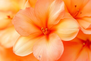 Fototapeta premium Close-up view of delicate, soft orange blossoms.