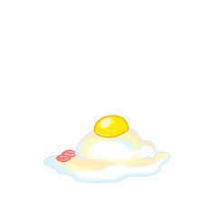 bunny being fried egg