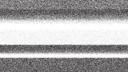 Fototapeta premium Textured black and white VHS overlay featuring stipple dots creating a retro aesthetic reminiscent of vintage film styles