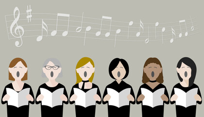 formal female voice choir