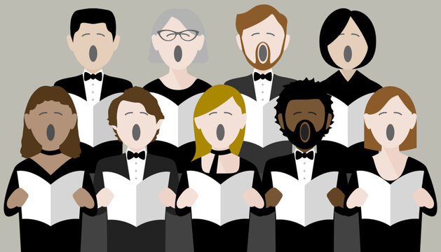 formal choir singing group