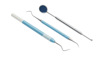 Isolated Dentist Tools