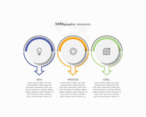 Background business infographic elements for the presentation