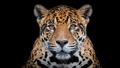 Obraz premium jaguar with a black background