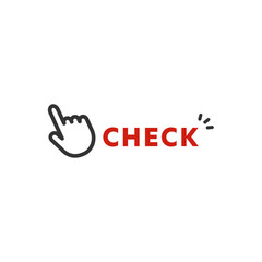 指差しとチェックのベクターアイコン