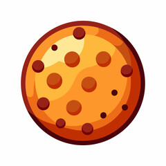 Fototapeta premium A Delicious Chocolate Chip Cookie. A Sweet Treat