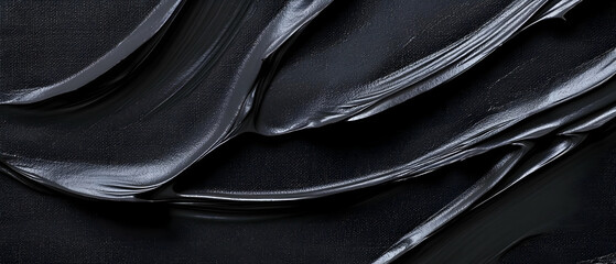 Close Up View Of Black Cosmetic Mask Texture