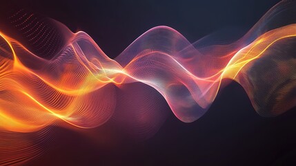 Obraz premium Abstract Glowing Wave Pattern Design