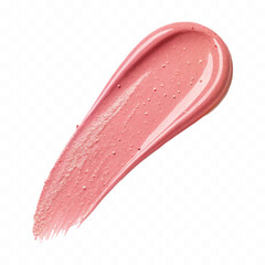 smooth glossy cosmetics swatches isolated on white background