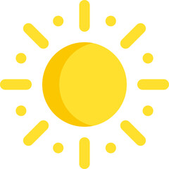 sun illustration on a white background    