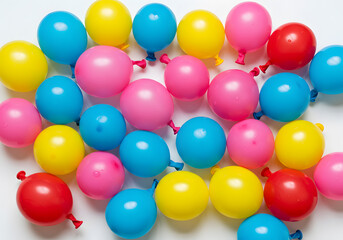 A Colorful Collection of Water Balloons Ready for a Summer Splash Party Fun