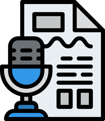 transcript illustration on a white background     