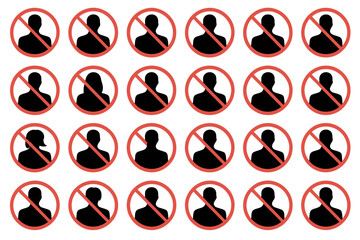 No people allowed restricted access denied entry