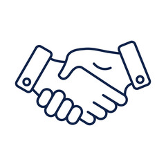 Handshake vector illustration, business icon, partnership symbol, agreement icon, deal symbol, hand shake silhouette, corporate vector, trust symbol, unity icon