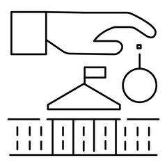 Government Tax Law Icon with Legal Symbol vector design