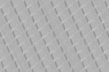 Grey metal geometric lines wavy pattern wallpaper, background, banner design. Design for textile, fabric, print, card, wrapping paper, etc.