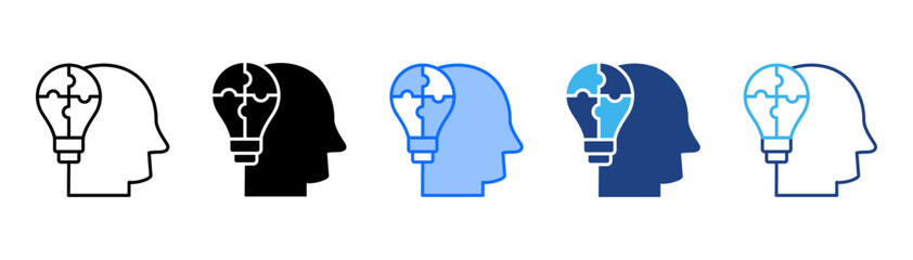 Complementary Skills Icon Set With Multiple Style Collection 