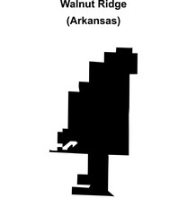 Walnut Ridge (Arkansas) blank outline map
