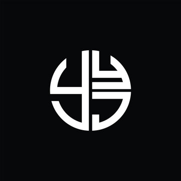 YYJ logo YYJ icon YYJ vector YYJ monogram YYJ letter YYJ minimalist YYJ Circle YYJ flat Unique modern flat abstract logo design.