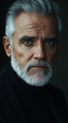 Fototapeta premium Elderly Man with Gray Beard