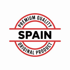Fototapeta premium Premium Quality Spain Original Product Badge Logo
