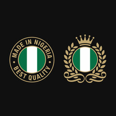 Made in Nigeria Best Quality Logo with Flag and Crest