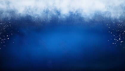 Obraz premium elegant sapphire blue background with white hazy top border and dark black grunge texture bottom border luxury blue design