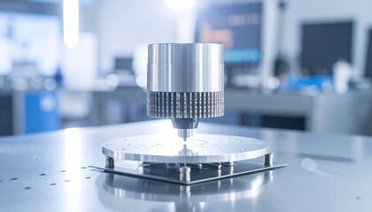 Machine Tool Working on Metal Part