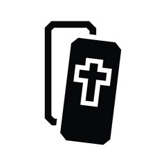 Obraz premium Coffin icon
