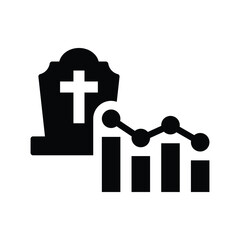 Fototapeta premium Mortality icon