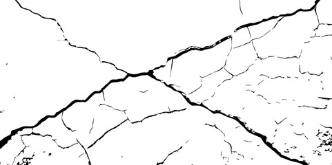  Abstract Overlay. Wall Background.Cracks in the concrete wall isolated on white background.  For designers to apply texture cracks to objects.
