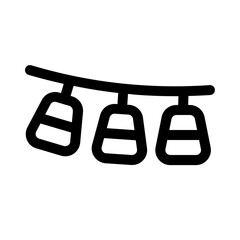 banner bottle icon with line style, perfect for user interface projects