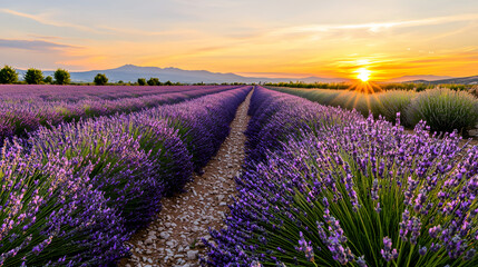 A Beautiful Lavender Field Stretching Endlessly Under 4aa96adc Abc6 4ccc 8424 2c80b84630f6 2