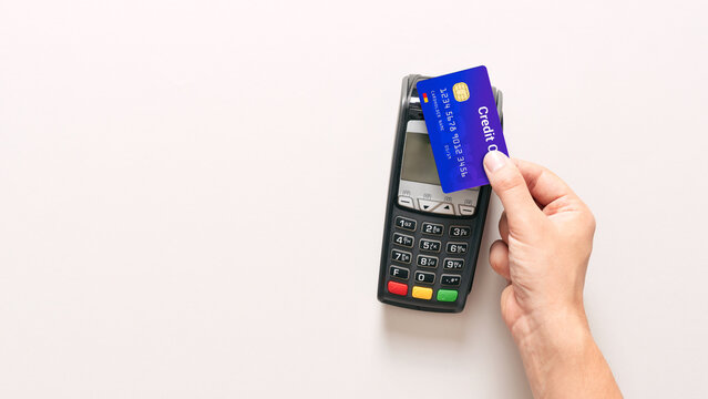Payment terminal top view