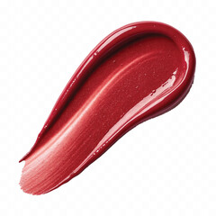 smooth glossy lipstick or paint swatch in different colour style  isolated on transparent background